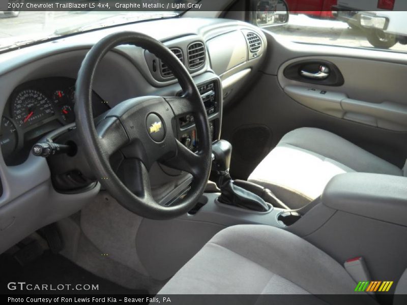 Graphite Metallic / Light Gray 2007 Chevrolet TrailBlazer LS 4x4