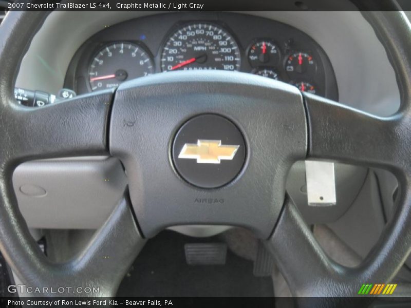 Graphite Metallic / Light Gray 2007 Chevrolet TrailBlazer LS 4x4