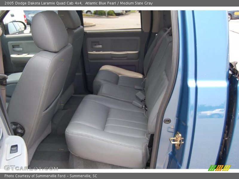 Atlantic Blue Pearl / Medium Slate Gray 2005 Dodge Dakota Laramie Quad Cab 4x4