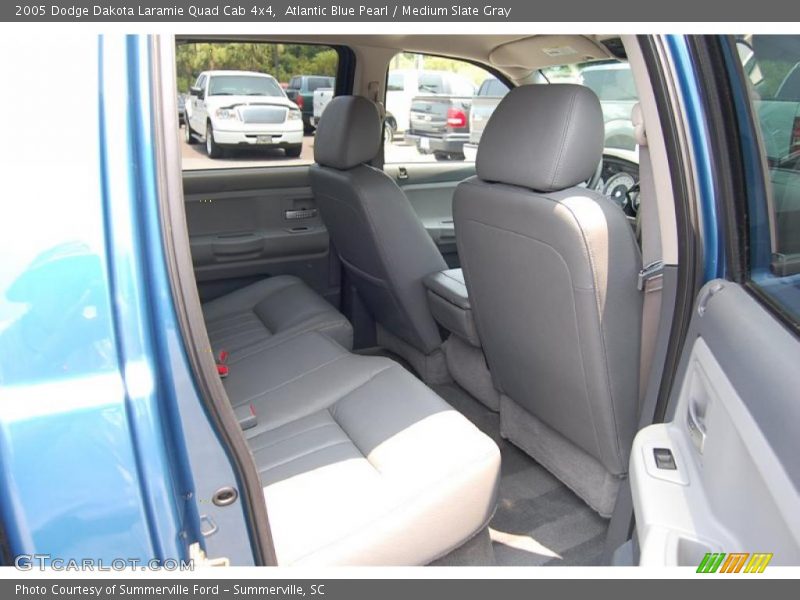 Atlantic Blue Pearl / Medium Slate Gray 2005 Dodge Dakota Laramie Quad Cab 4x4