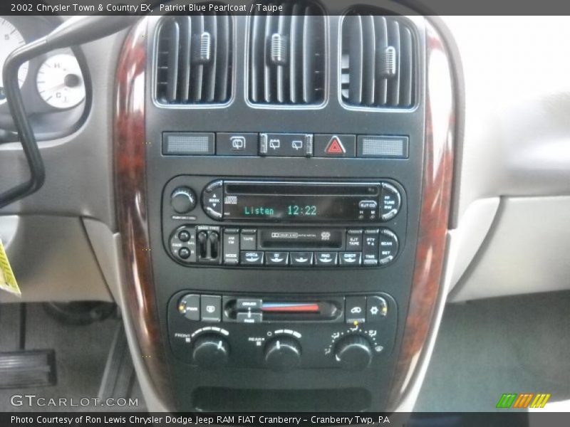 Patriot Blue Pearlcoat / Taupe 2002 Chrysler Town & Country EX