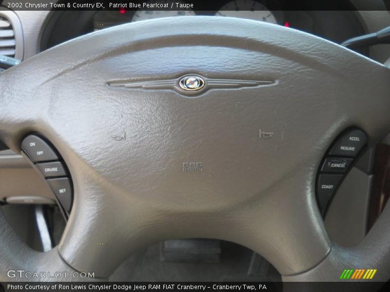 Patriot Blue Pearlcoat / Taupe 2002 Chrysler Town & Country EX