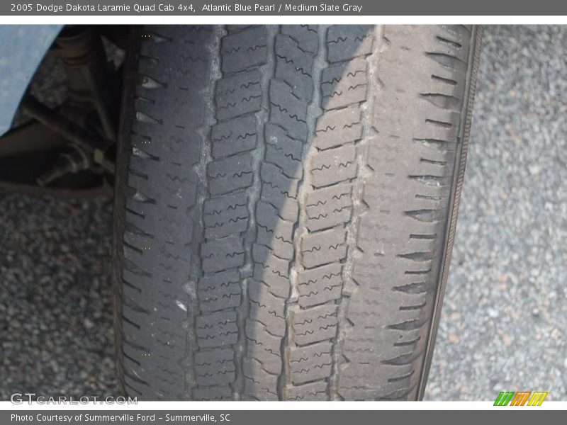 Atlantic Blue Pearl / Medium Slate Gray 2005 Dodge Dakota Laramie Quad Cab 4x4