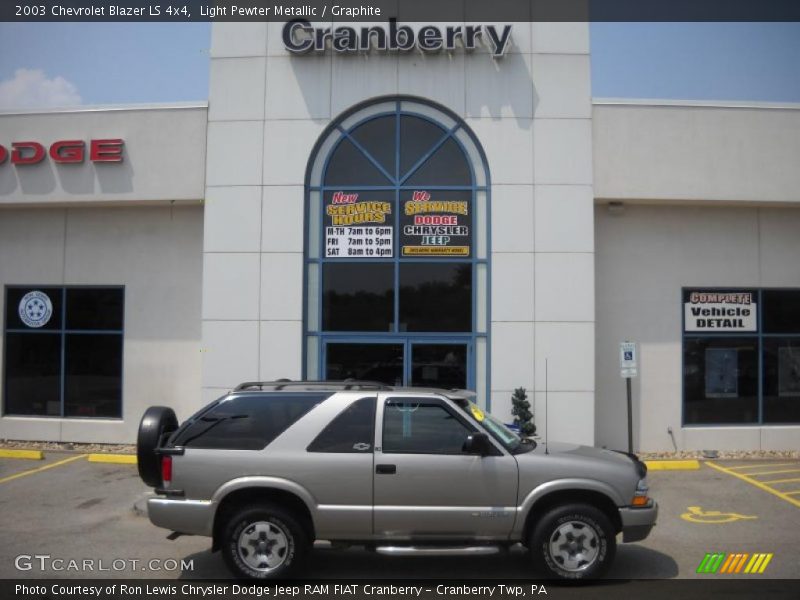 Light Pewter Metallic / Graphite 2003 Chevrolet Blazer LS 4x4