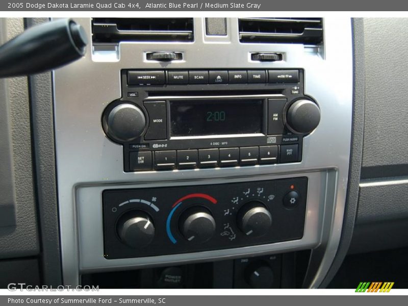 Atlantic Blue Pearl / Medium Slate Gray 2005 Dodge Dakota Laramie Quad Cab 4x4