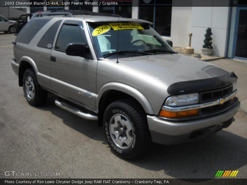 Light Pewter Metallic / Graphite 2003 Chevrolet Blazer LS 4x4