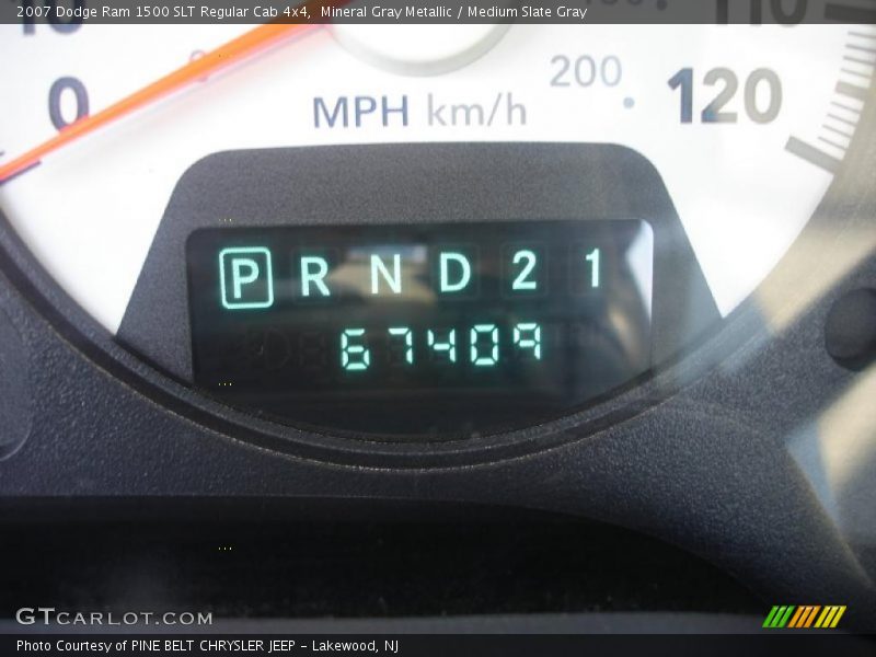 Mineral Gray Metallic / Medium Slate Gray 2007 Dodge Ram 1500 SLT Regular Cab 4x4
