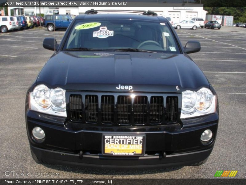 Black / Medium Slate Gray 2007 Jeep Grand Cherokee Laredo 4x4