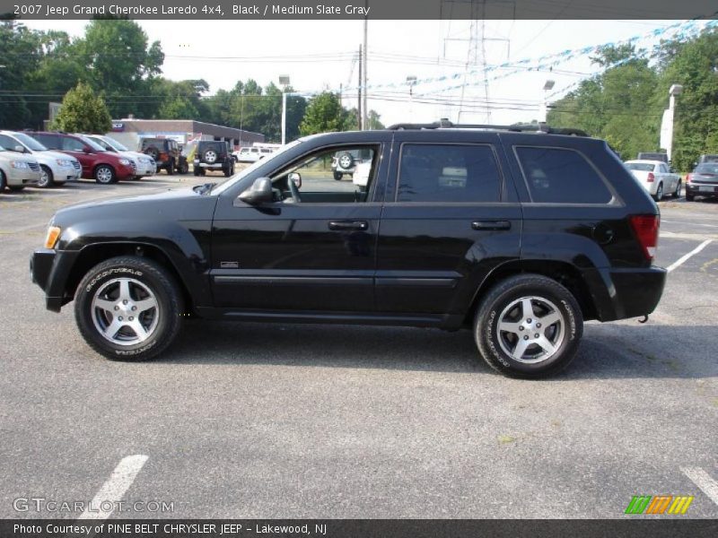 Black / Medium Slate Gray 2007 Jeep Grand Cherokee Laredo 4x4