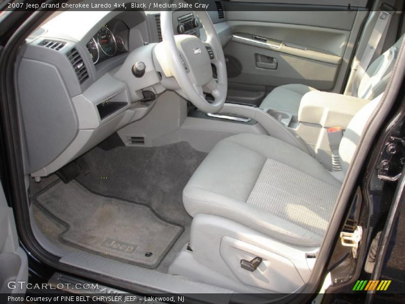 Black / Medium Slate Gray 2007 Jeep Grand Cherokee Laredo 4x4