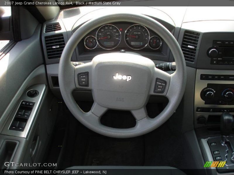 Black / Medium Slate Gray 2007 Jeep Grand Cherokee Laredo 4x4