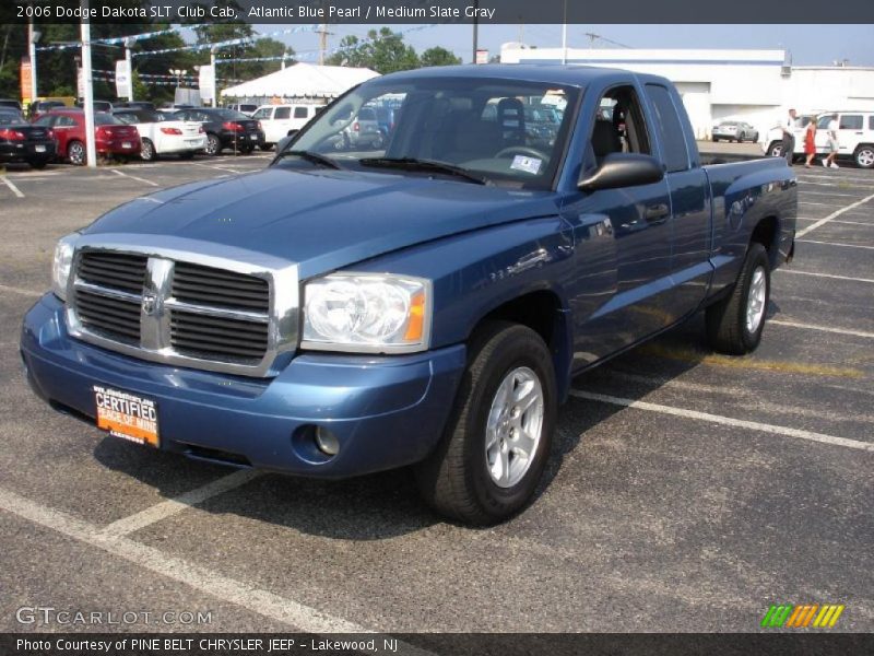 Atlantic Blue Pearl / Medium Slate Gray 2006 Dodge Dakota SLT Club Cab