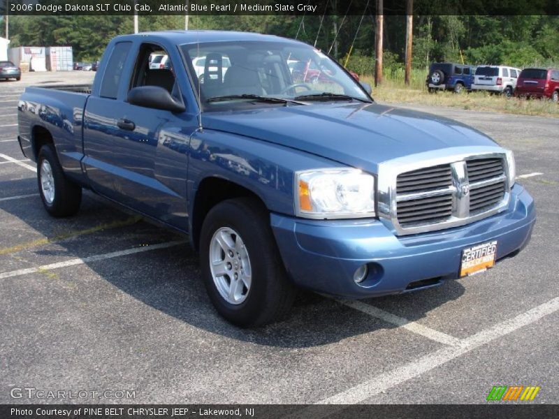 Atlantic Blue Pearl / Medium Slate Gray 2006 Dodge Dakota SLT Club Cab