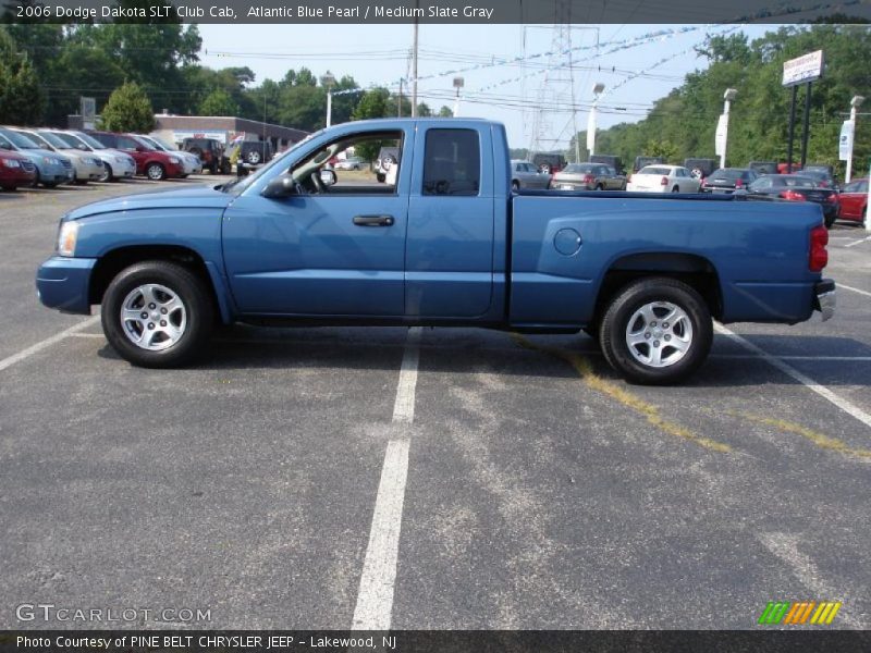 Atlantic Blue Pearl / Medium Slate Gray 2006 Dodge Dakota SLT Club Cab