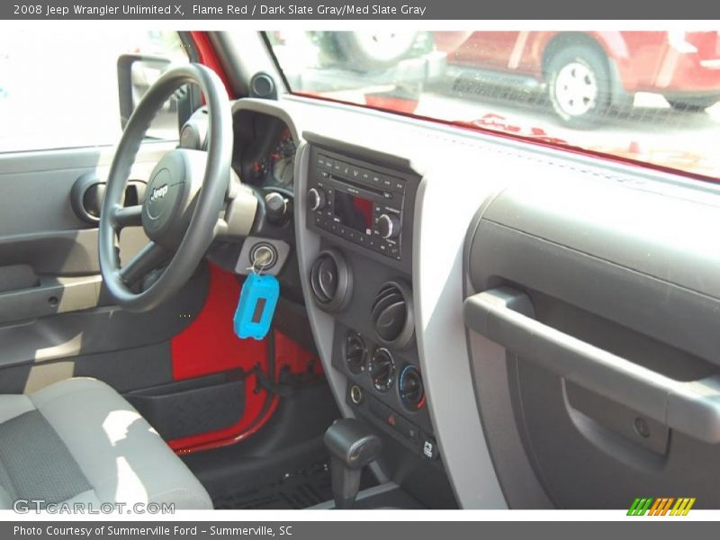 Flame Red / Dark Slate Gray/Med Slate Gray 2008 Jeep Wrangler Unlimited X