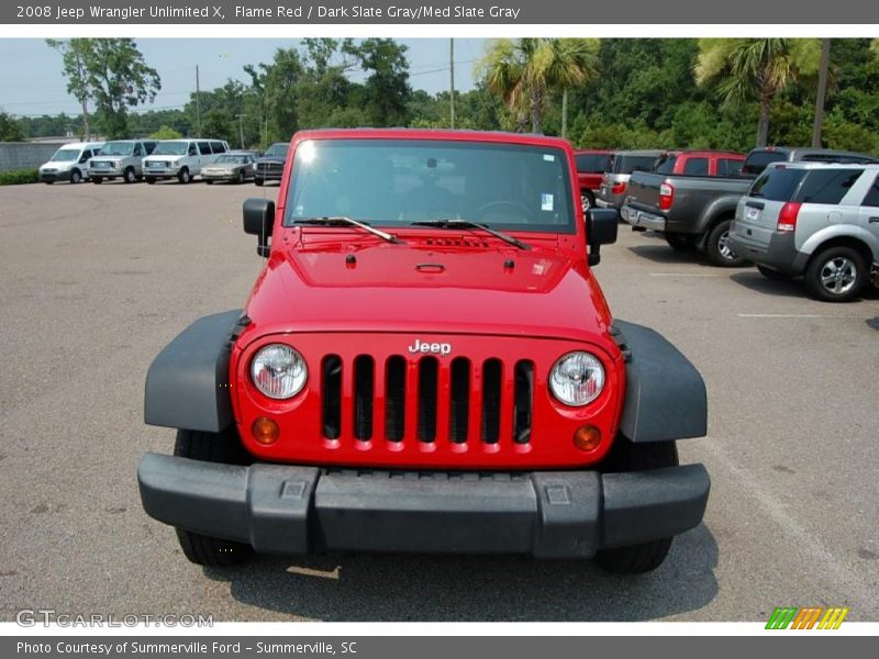 Flame Red / Dark Slate Gray/Med Slate Gray 2008 Jeep Wrangler Unlimited X
