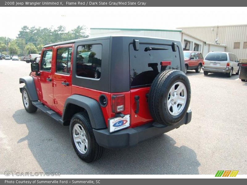 Flame Red / Dark Slate Gray/Med Slate Gray 2008 Jeep Wrangler Unlimited X