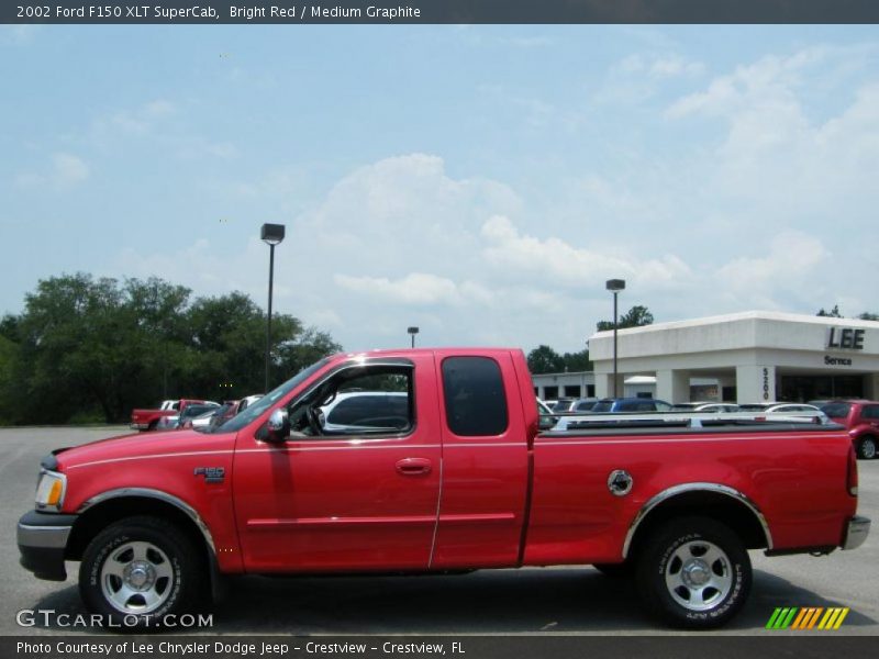 Bright Red / Medium Graphite 2002 Ford F150 XLT SuperCab