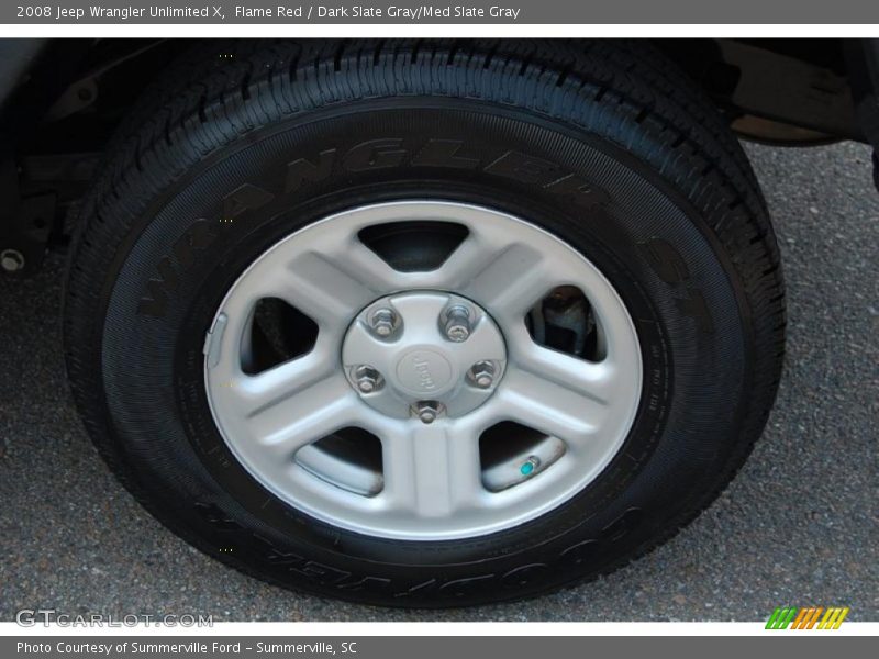 Flame Red / Dark Slate Gray/Med Slate Gray 2008 Jeep Wrangler Unlimited X