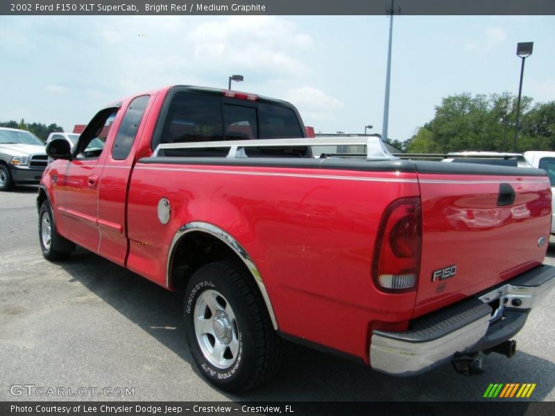 Bright Red / Medium Graphite 2002 Ford F150 XLT SuperCab