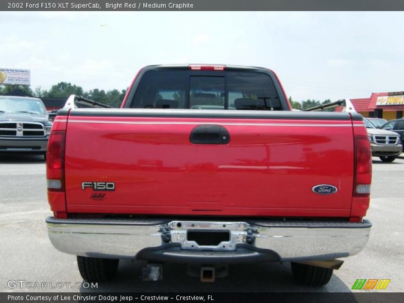 Bright Red / Medium Graphite 2002 Ford F150 XLT SuperCab