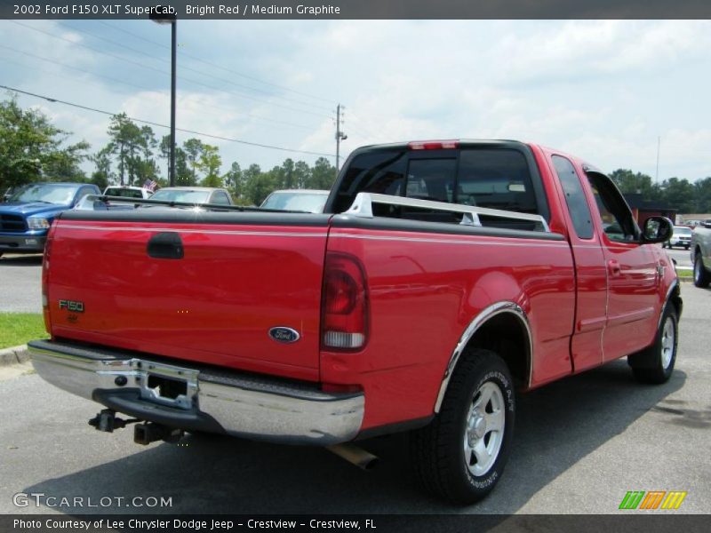 Bright Red / Medium Graphite 2002 Ford F150 XLT SuperCab