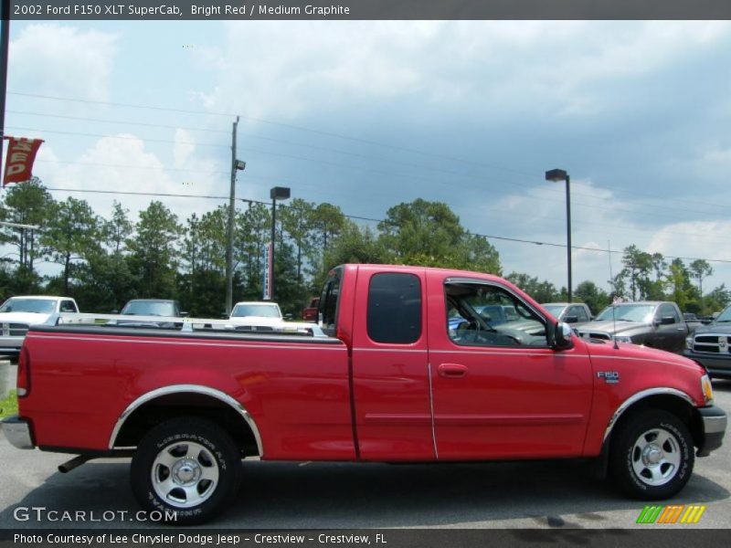 Bright Red / Medium Graphite 2002 Ford F150 XLT SuperCab