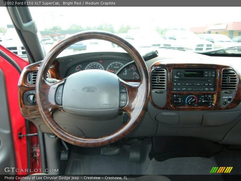 Bright Red / Medium Graphite 2002 Ford F150 XLT SuperCab