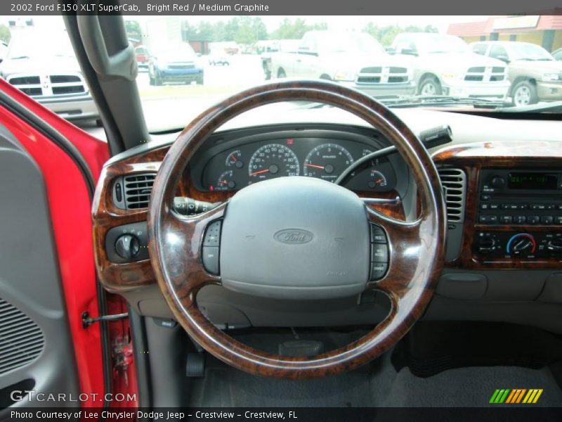 Bright Red / Medium Graphite 2002 Ford F150 XLT SuperCab