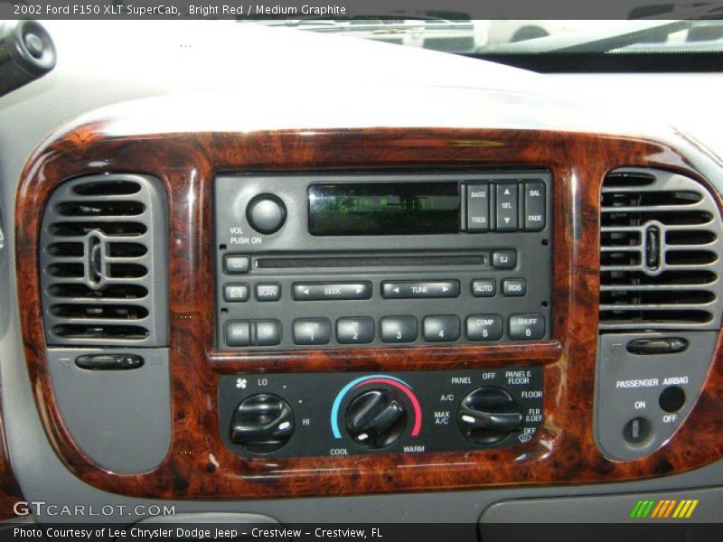 Bright Red / Medium Graphite 2002 Ford F150 XLT SuperCab