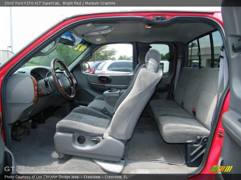 Bright Red / Medium Graphite 2002 Ford F150 XLT SuperCab