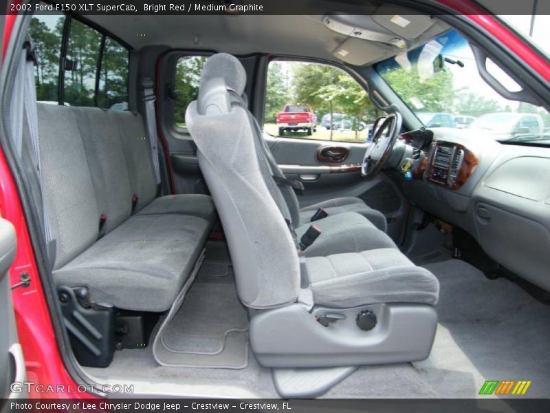 Bright Red / Medium Graphite 2002 Ford F150 XLT SuperCab