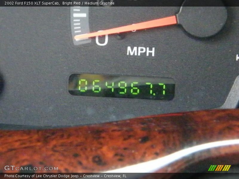 Bright Red / Medium Graphite 2002 Ford F150 XLT SuperCab