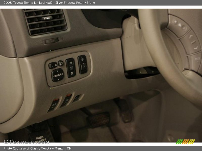 Silver Shadow Pearl / Stone 2008 Toyota Sienna Limited AWD