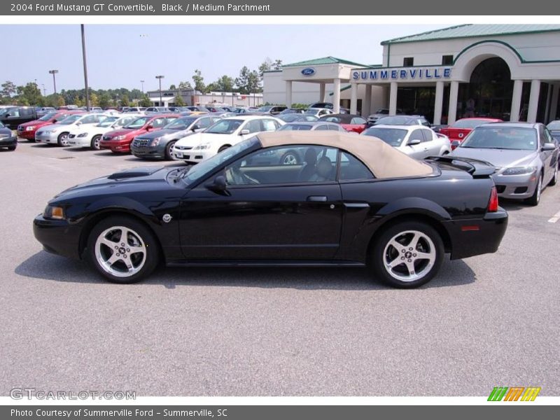 Black / Medium Parchment 2004 Ford Mustang GT Convertible