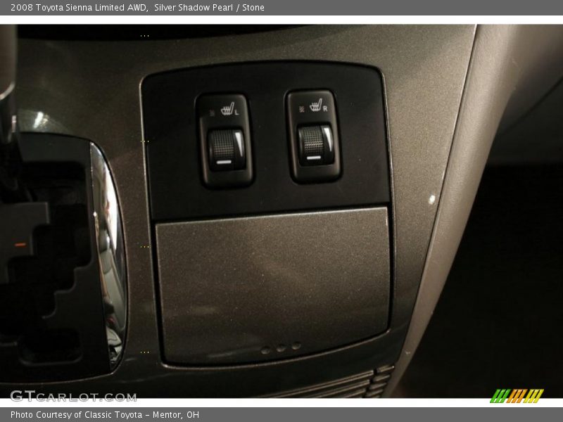 Silver Shadow Pearl / Stone 2008 Toyota Sienna Limited AWD