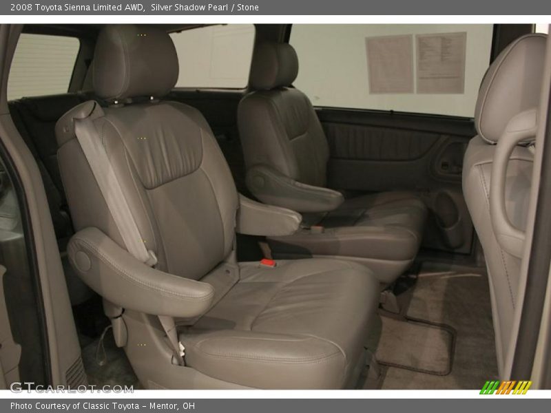 Silver Shadow Pearl / Stone 2008 Toyota Sienna Limited AWD
