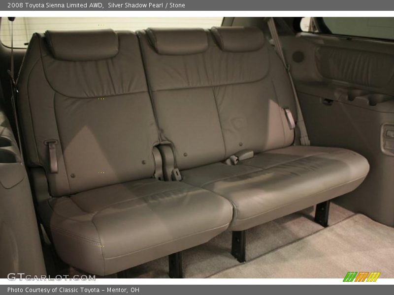 Silver Shadow Pearl / Stone 2008 Toyota Sienna Limited AWD