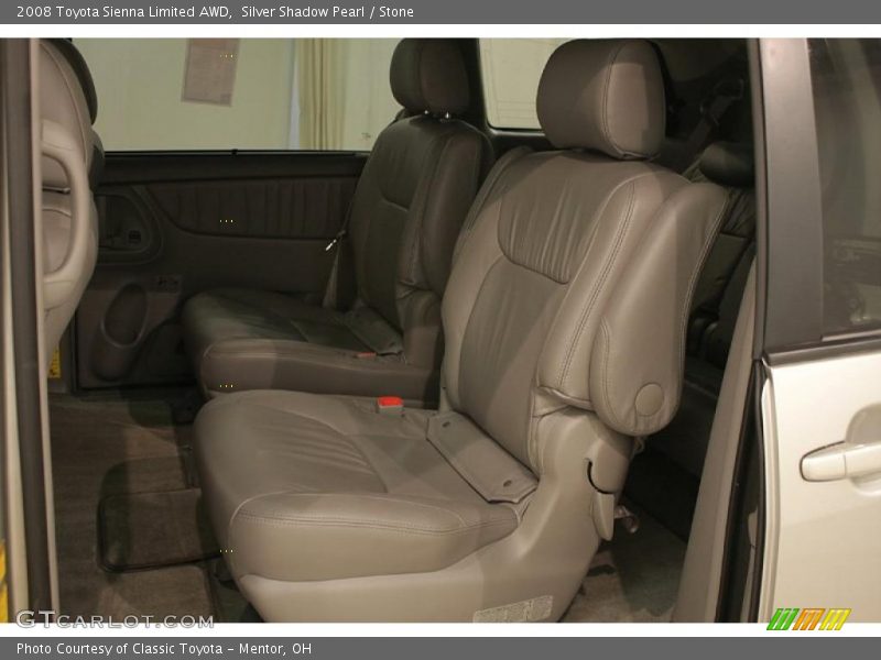 Silver Shadow Pearl / Stone 2008 Toyota Sienna Limited AWD