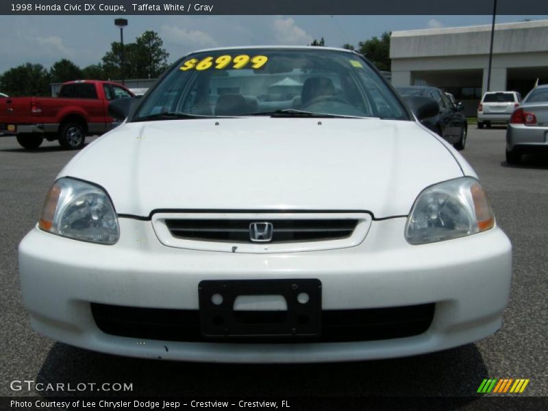 Taffeta White / Gray 1998 Honda Civic DX Coupe