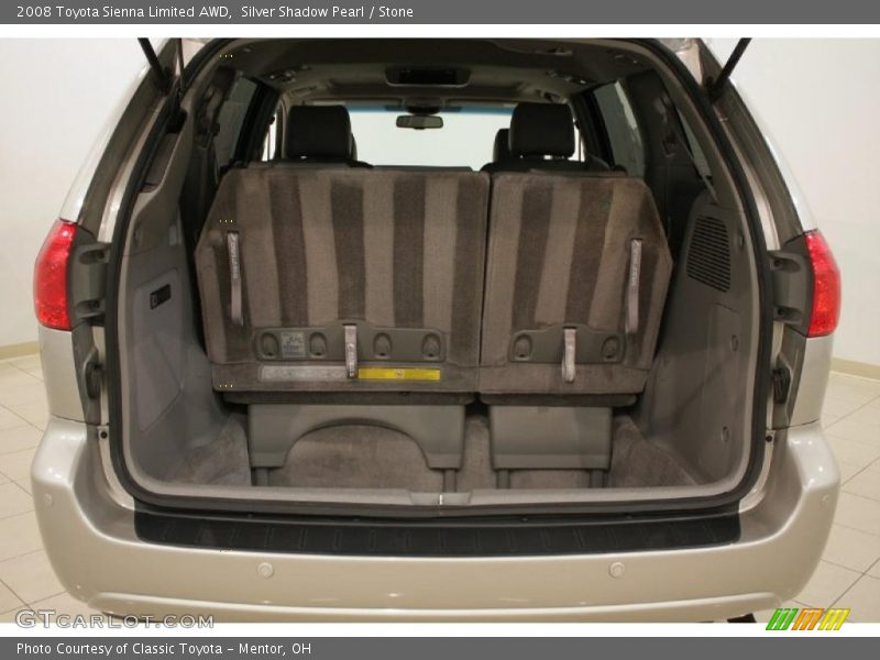 Silver Shadow Pearl / Stone 2008 Toyota Sienna Limited AWD