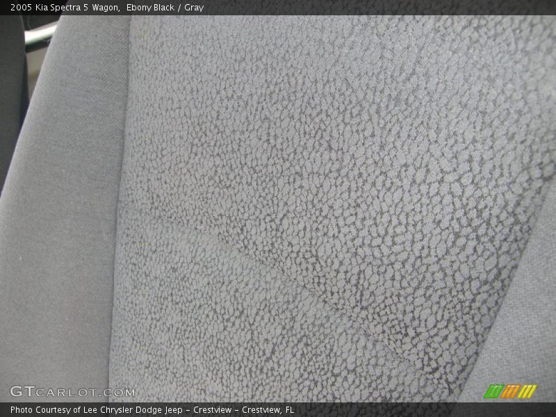 Ebony Black / Gray 2005 Kia Spectra 5 Wagon