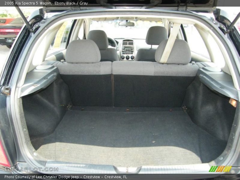 Ebony Black / Gray 2005 Kia Spectra 5 Wagon