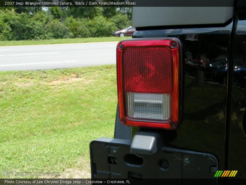 Black / Dark Khaki/Medium Khaki 2007 Jeep Wrangler Unlimited Sahara