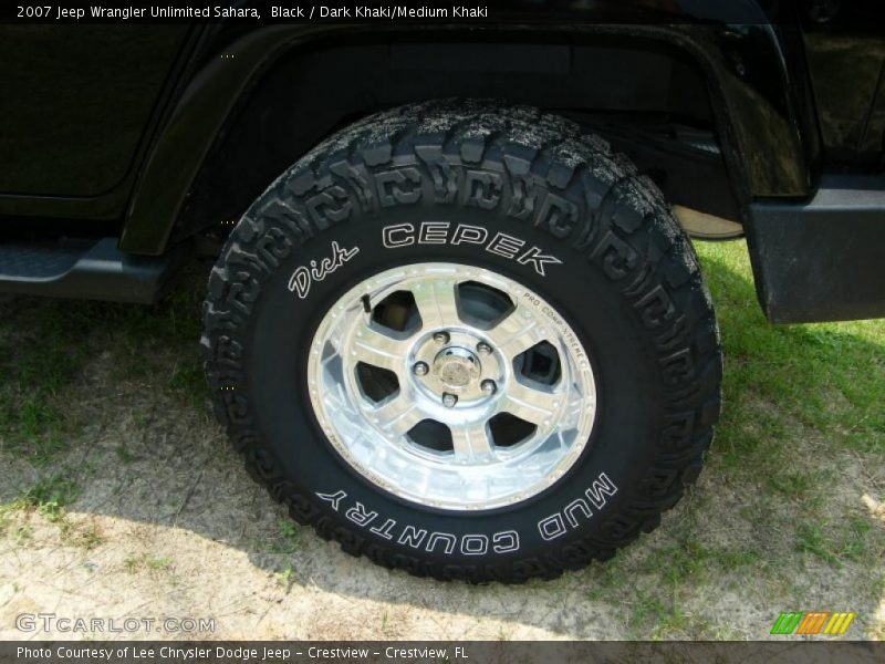 Black / Dark Khaki/Medium Khaki 2007 Jeep Wrangler Unlimited Sahara