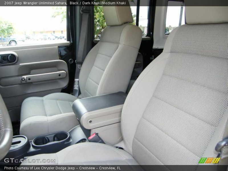 Black / Dark Khaki/Medium Khaki 2007 Jeep Wrangler Unlimited Sahara