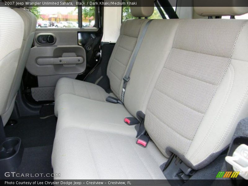 Black / Dark Khaki/Medium Khaki 2007 Jeep Wrangler Unlimited Sahara