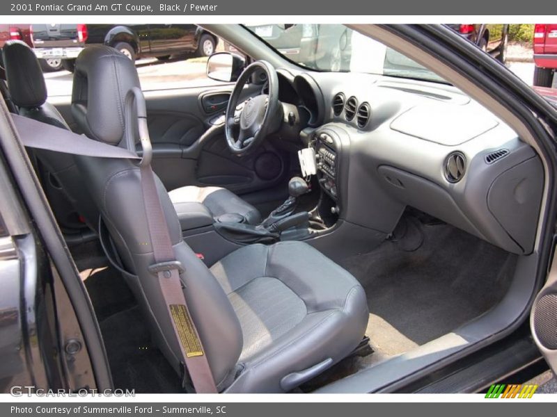 Black / Pewter 2001 Pontiac Grand Am GT Coupe