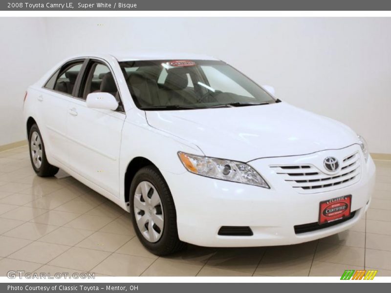 Super White / Bisque 2008 Toyota Camry LE