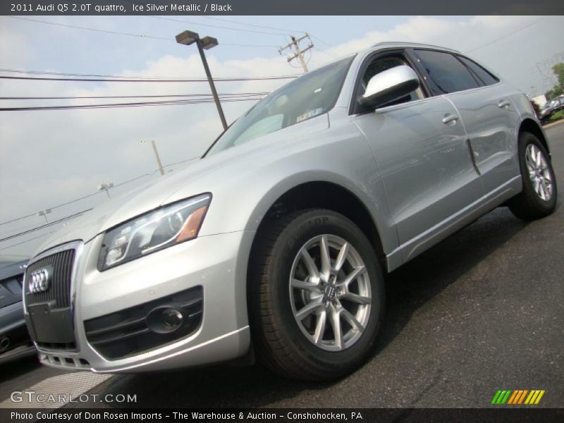 Ice Silver Metallic / Black 2011 Audi Q5 2.0T quattro